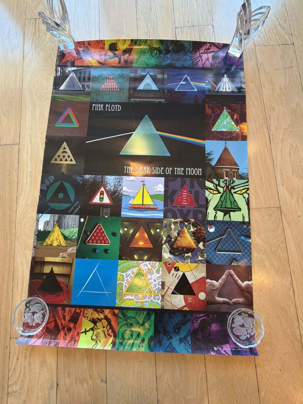 Pink Floyd The Dark Side of the Moon 2012 Anniversary Edition Pyramid Poster by